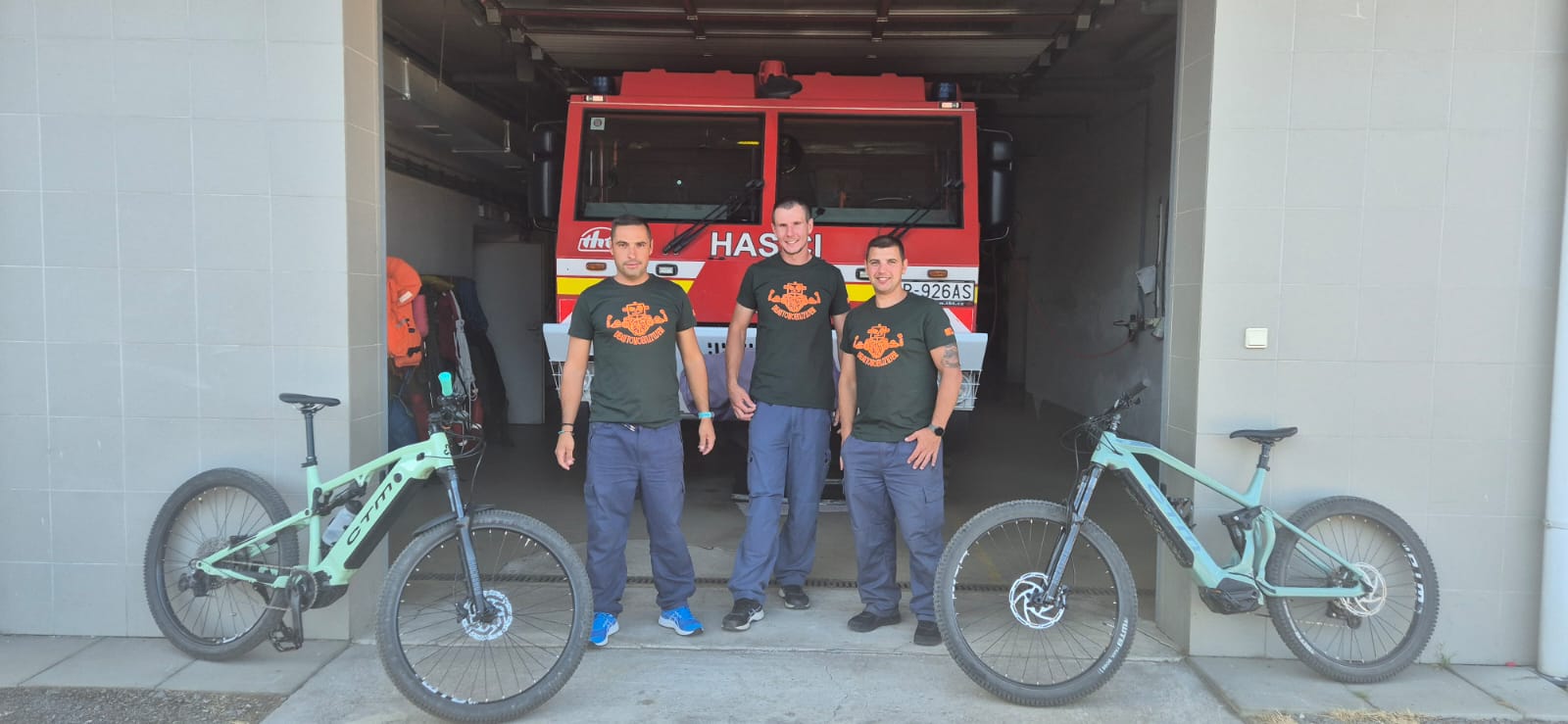 do prace na bicykli hasici